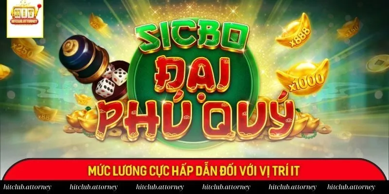 Mức lương cực hấp dẫn đối với vị trí IT