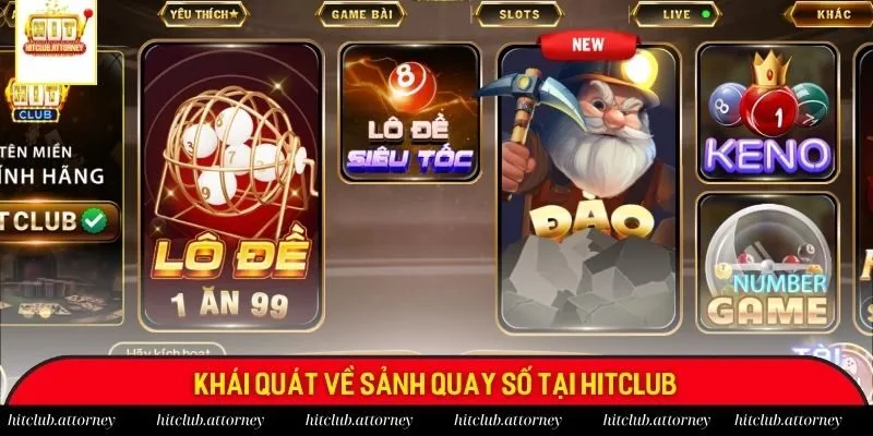 Khái quát về sảnh quay số tại Hitclub